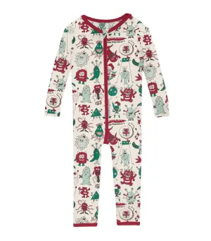 2 Way Zipper Convertible Sleeper- Merry Monsters