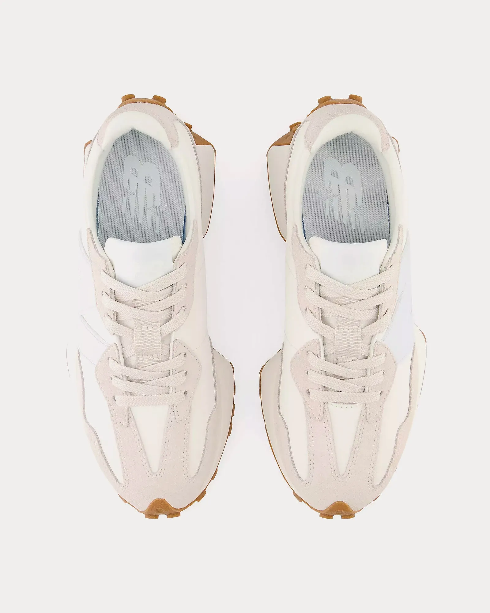 327 Moonbeam / Ice Blue Low Top Sneakers