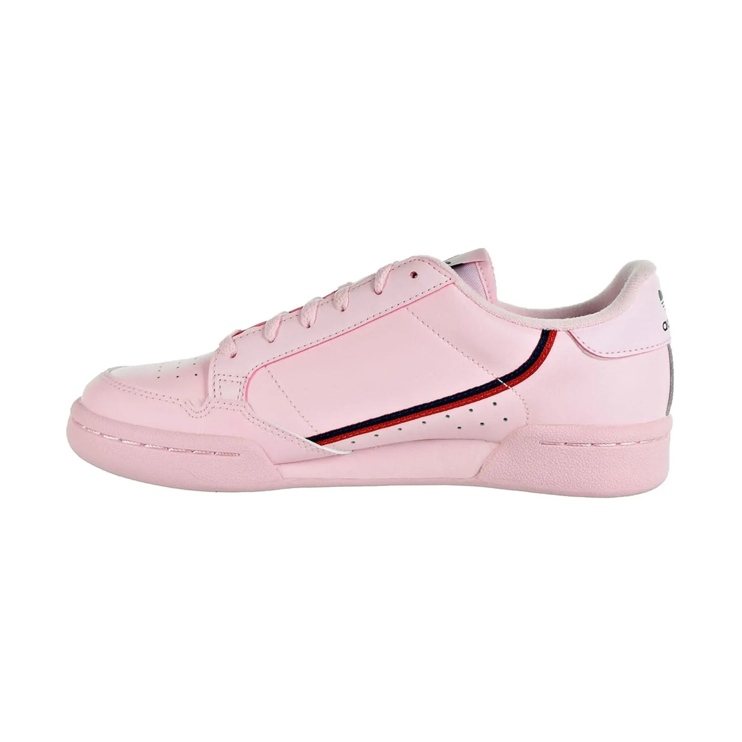 Adidas Continental 80 Big Kids Shoes Clear Pink/Scarlet/Collegiate Navy