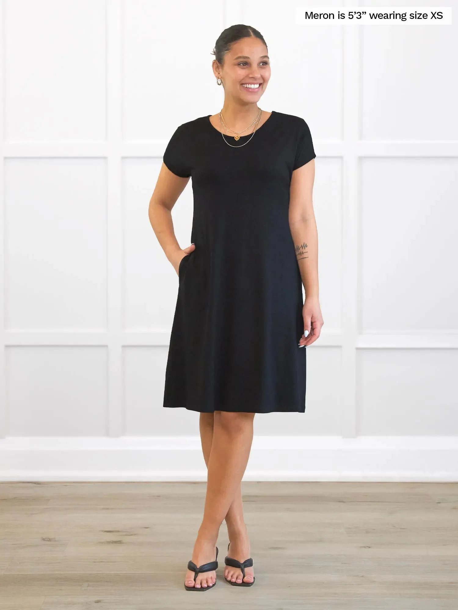 Aleeza t-shirt dress with pockets