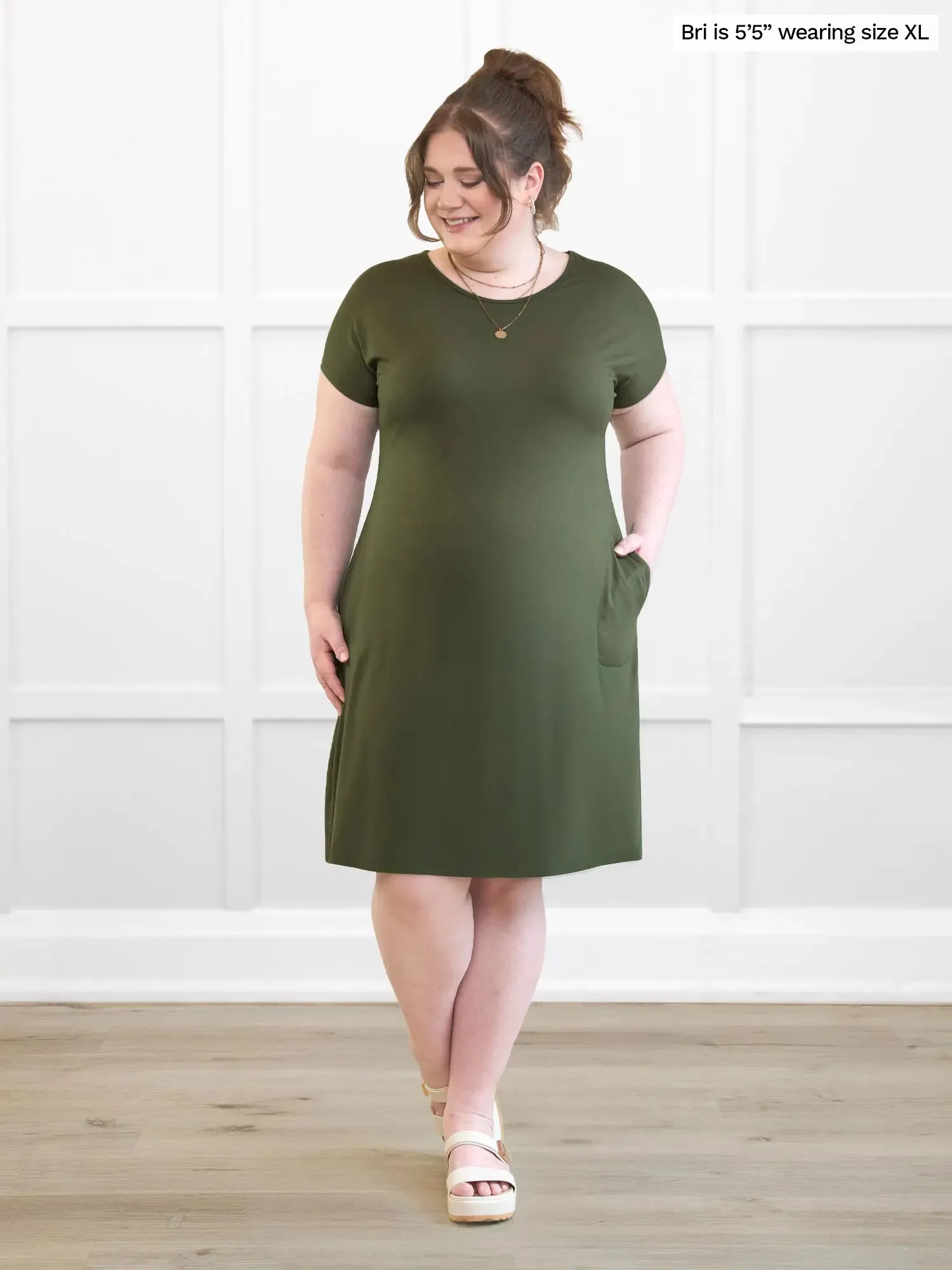 Aleeza t-shirt dress with pockets