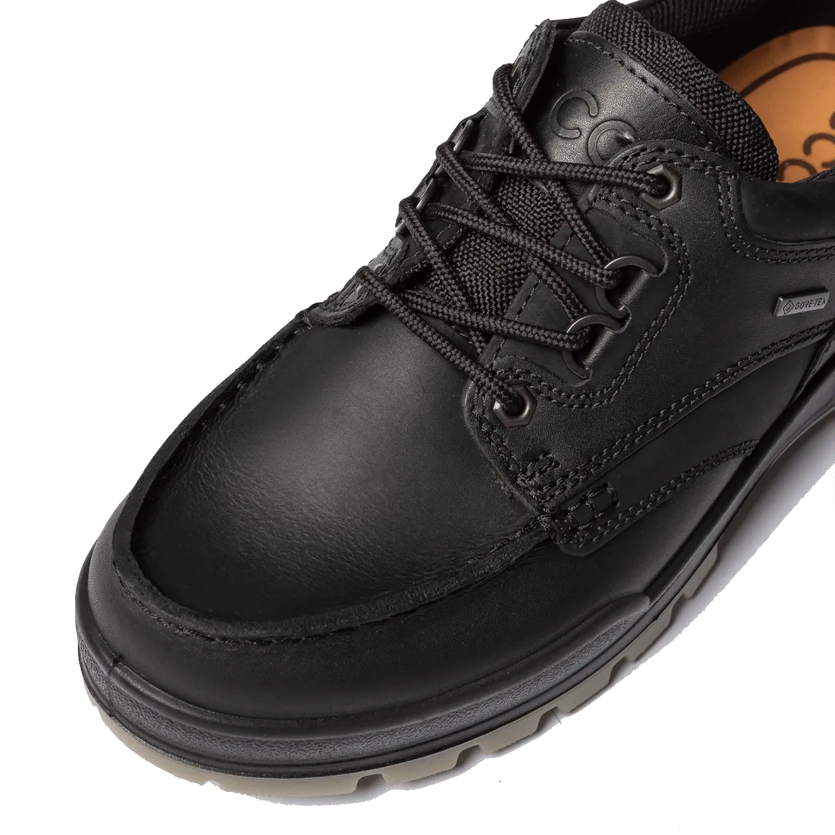 Allacciata Ecco Track 25M Pelle Goretex Nero