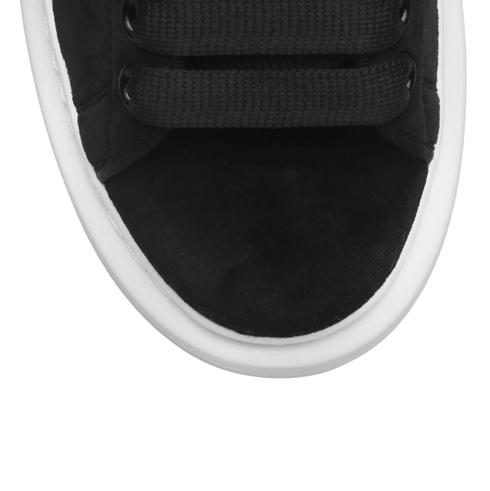 Black velvet classic sneakers