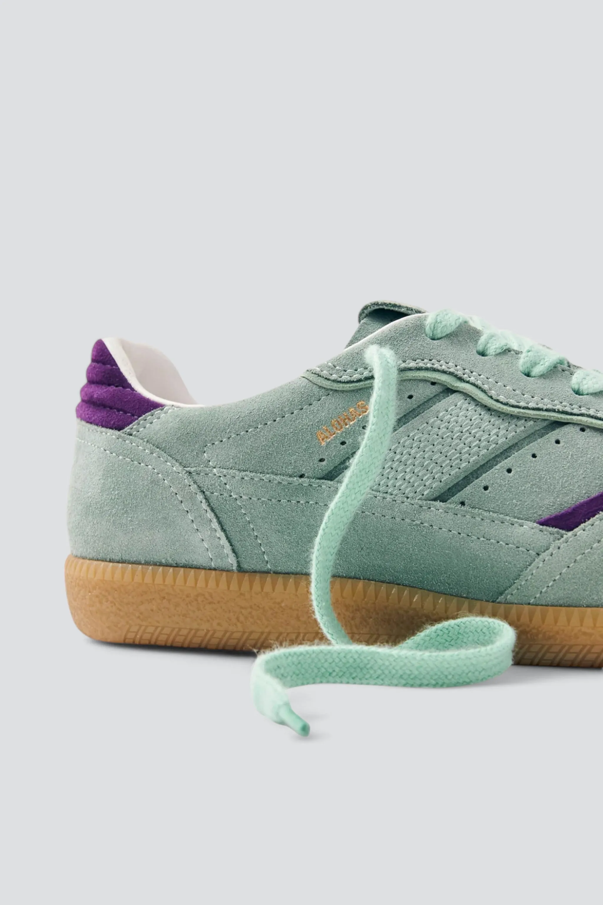 Blue Leather Tb.490 Rife Sneakers