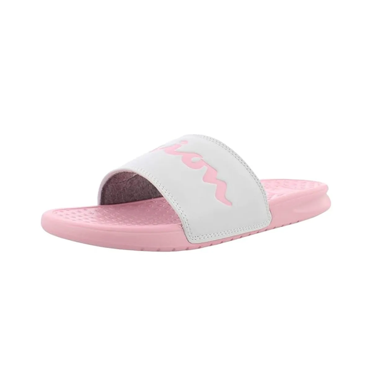 Champion Womens Super Script Slides CM100380W White