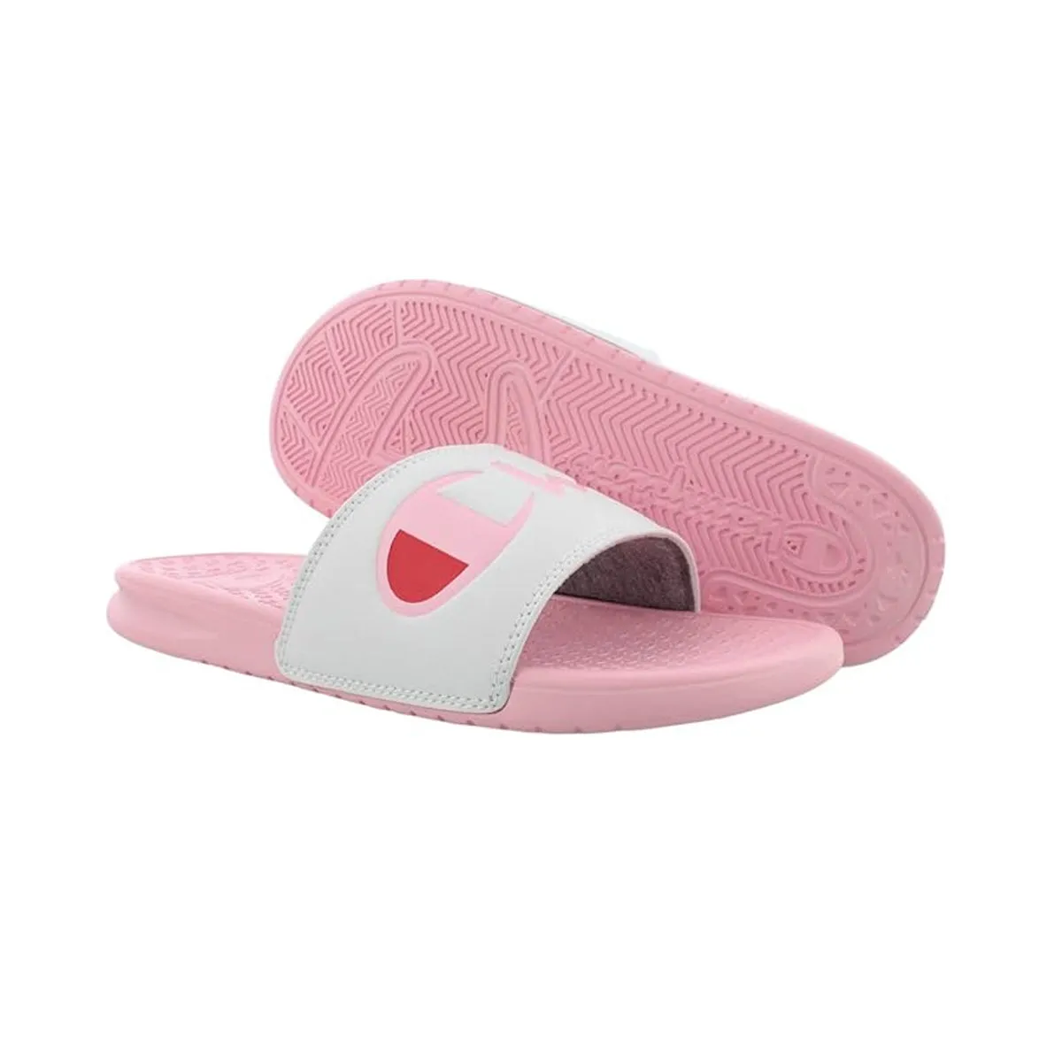 Champion Womens Super Script Slides CM100380W White