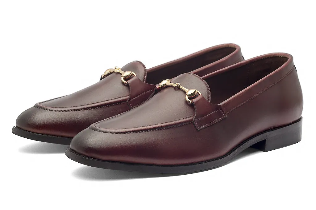 Charma Buckle Loafers – Cherry