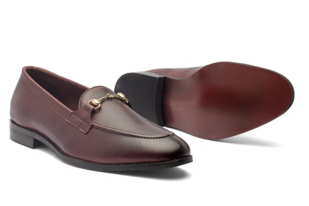 Charma Buckle Loafers – Cherry