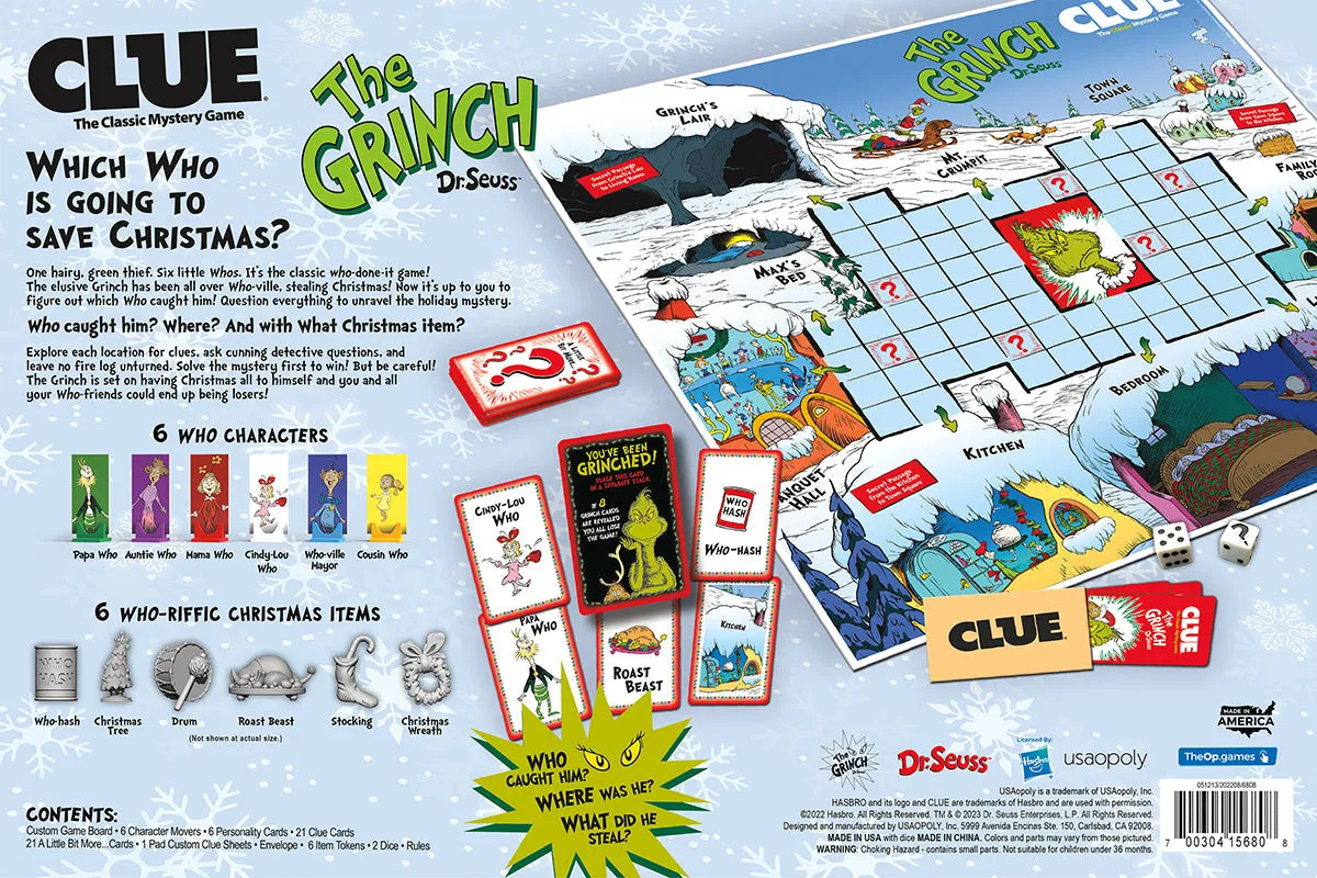 Clue: Dr. Seuss The Grinch