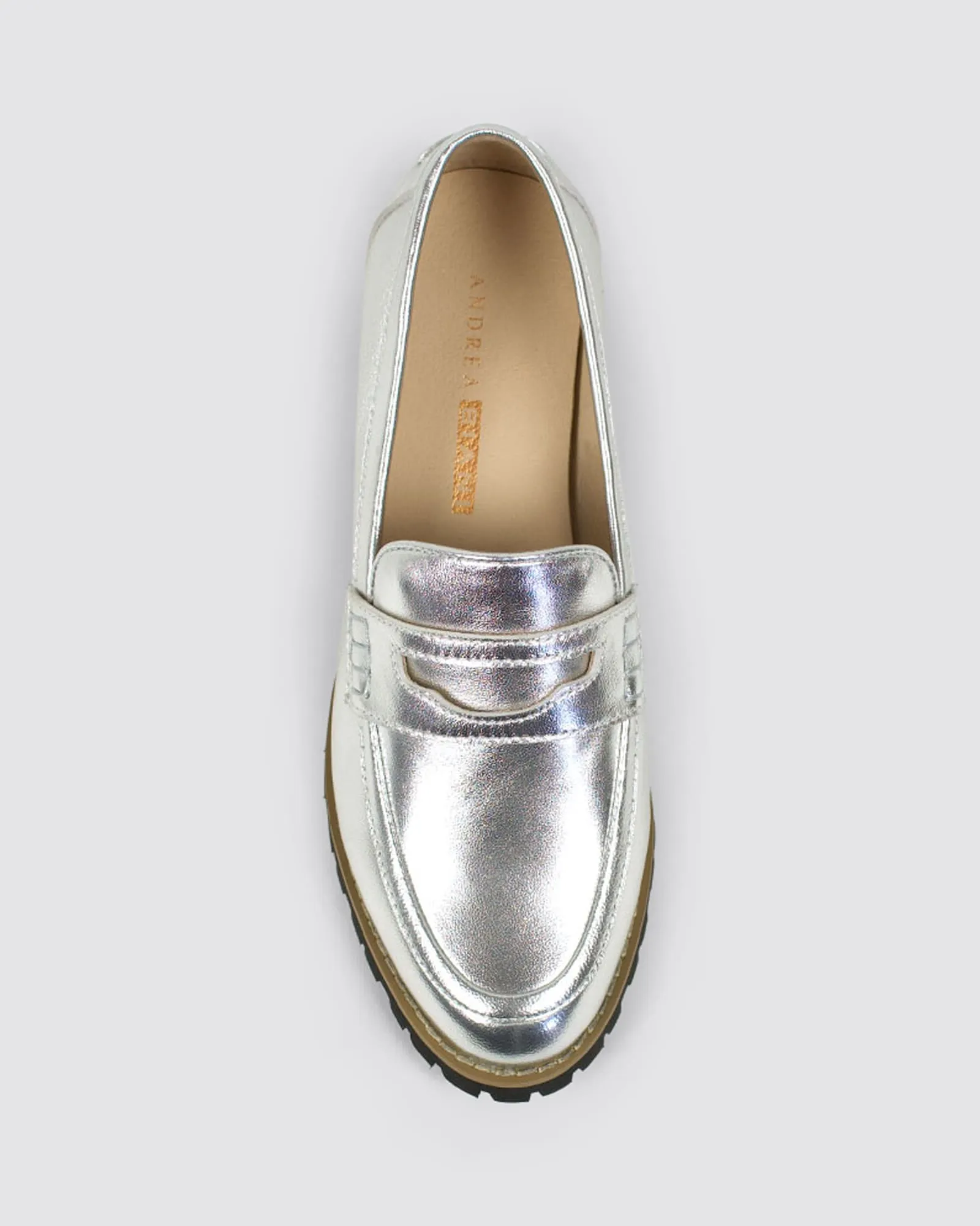 DANDY LOAFER SILVER LEATHER