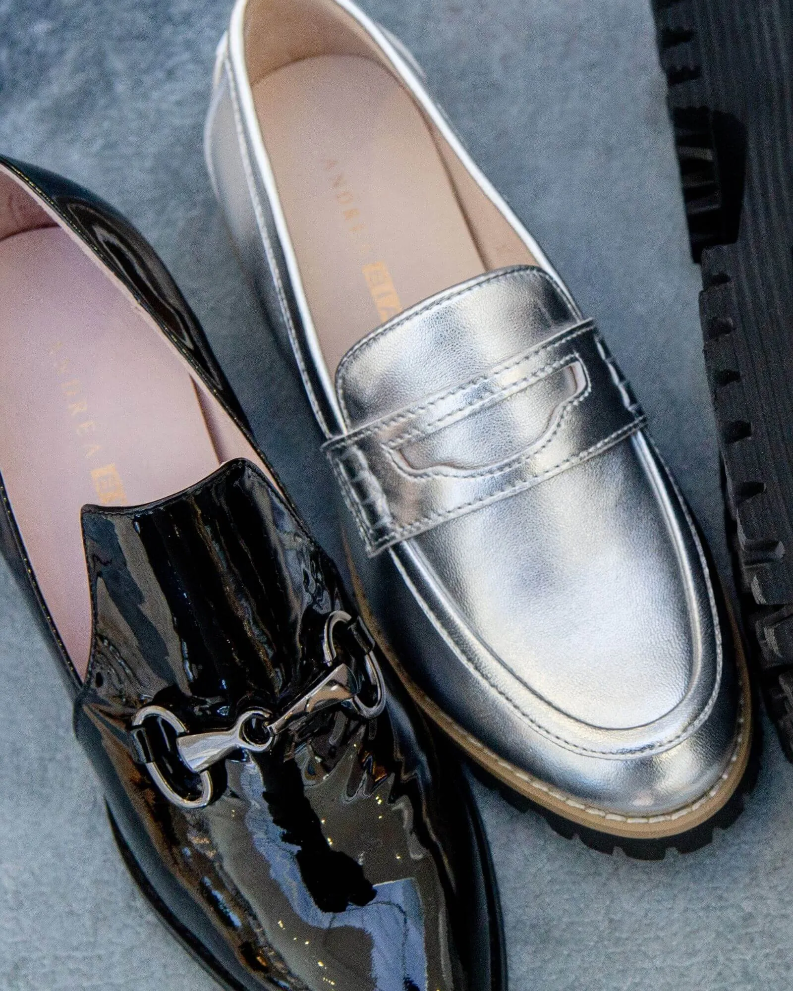 DANDY LOAFER SILVER LEATHER