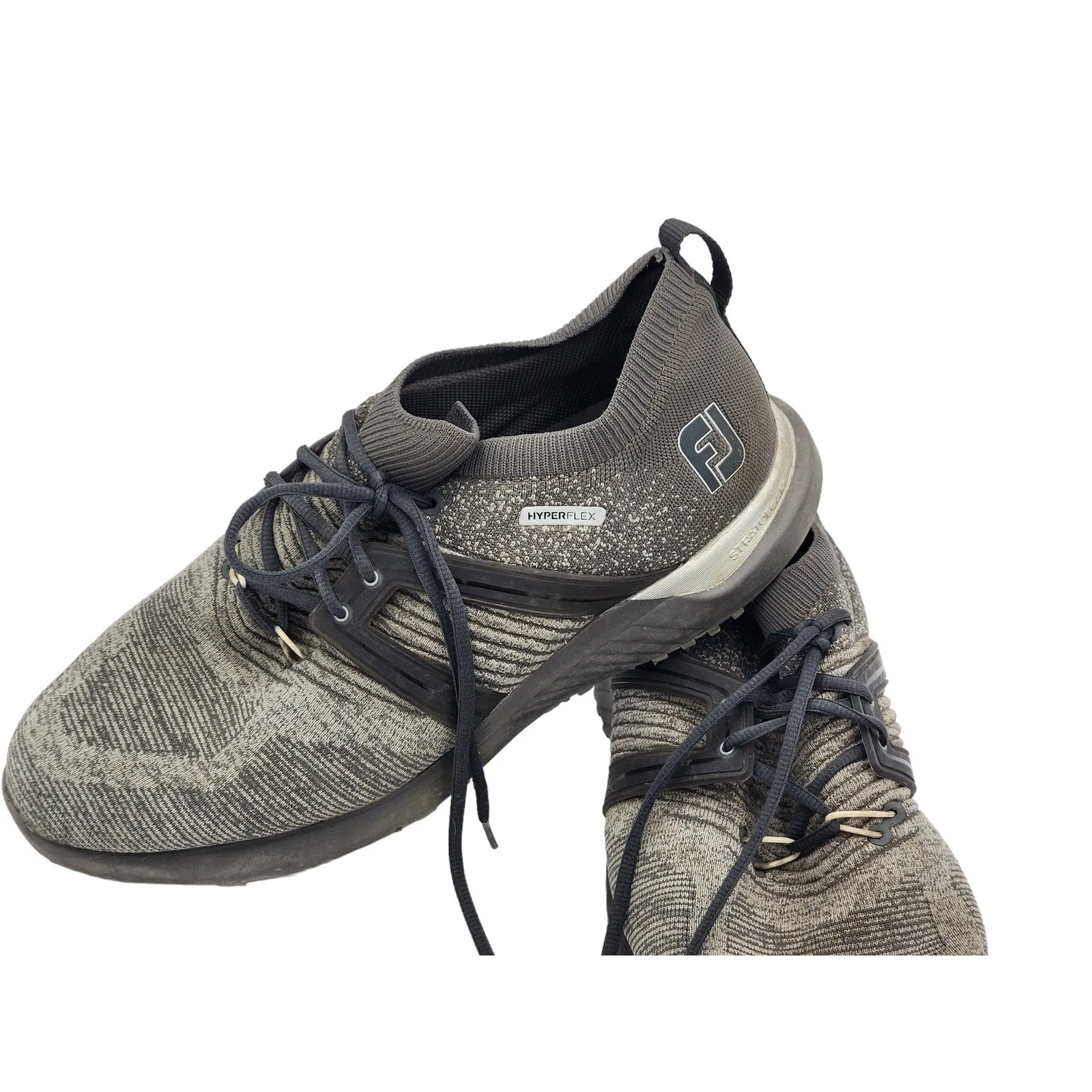 FootJoy Golf Shoes Mens Size 14W Hyper Flex Cleats 51081 Gray Knit Lightweight
