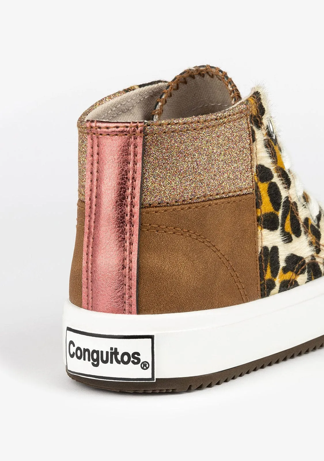 Girl´s Gold Cow Hi-Top Sneakers