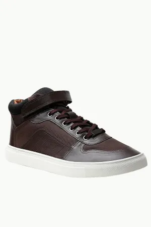 High Ankle Brown Laceup Plimsolls
