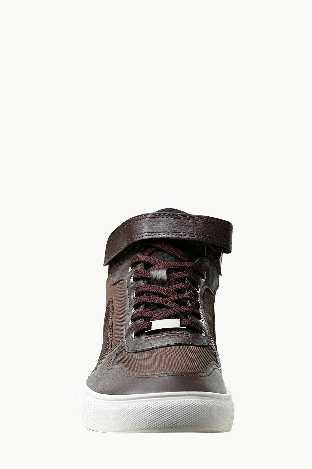 High Ankle Brown Laceup Plimsolls