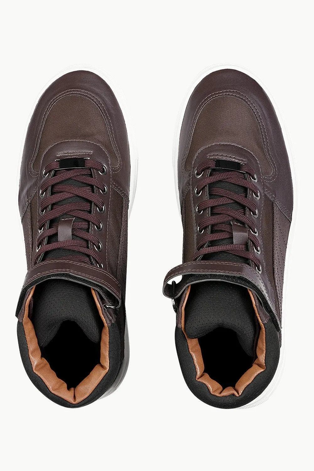 High Ankle Brown Laceup Plimsolls