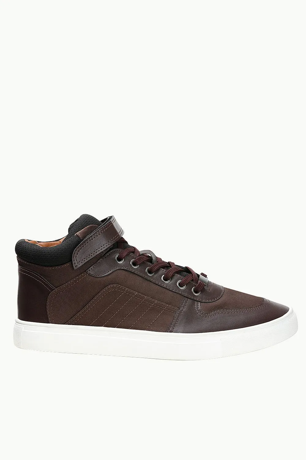 High Ankle Brown Laceup Plimsolls