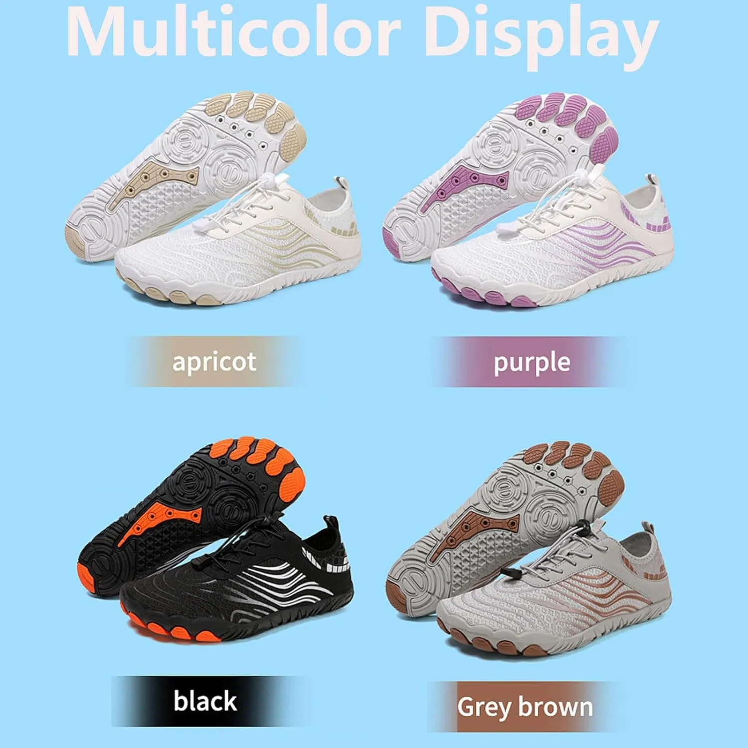 Hike Barefoot Footwear Shoes for Women Men, Grounding Shoes with Copper, Barefoot Shoes Wide Toe Water Shoes