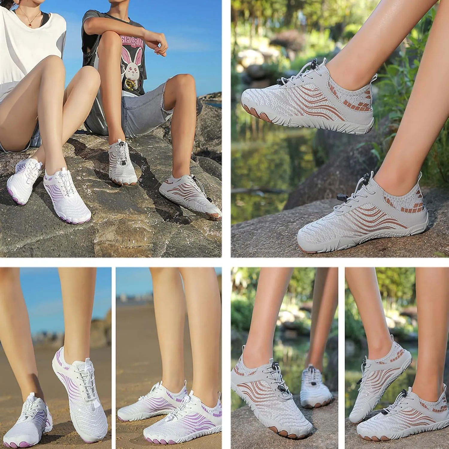 Hike Barefoot Footwear Shoes for Women Men, Grounding Shoes with Copper, Barefoot Shoes Wide Toe Water Shoes