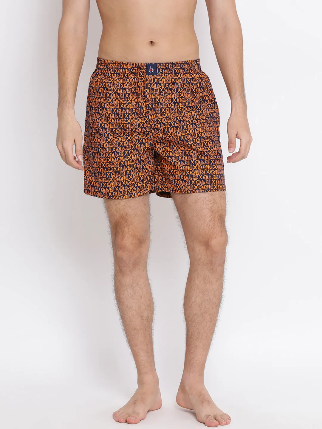 Orange Printed Boxer
