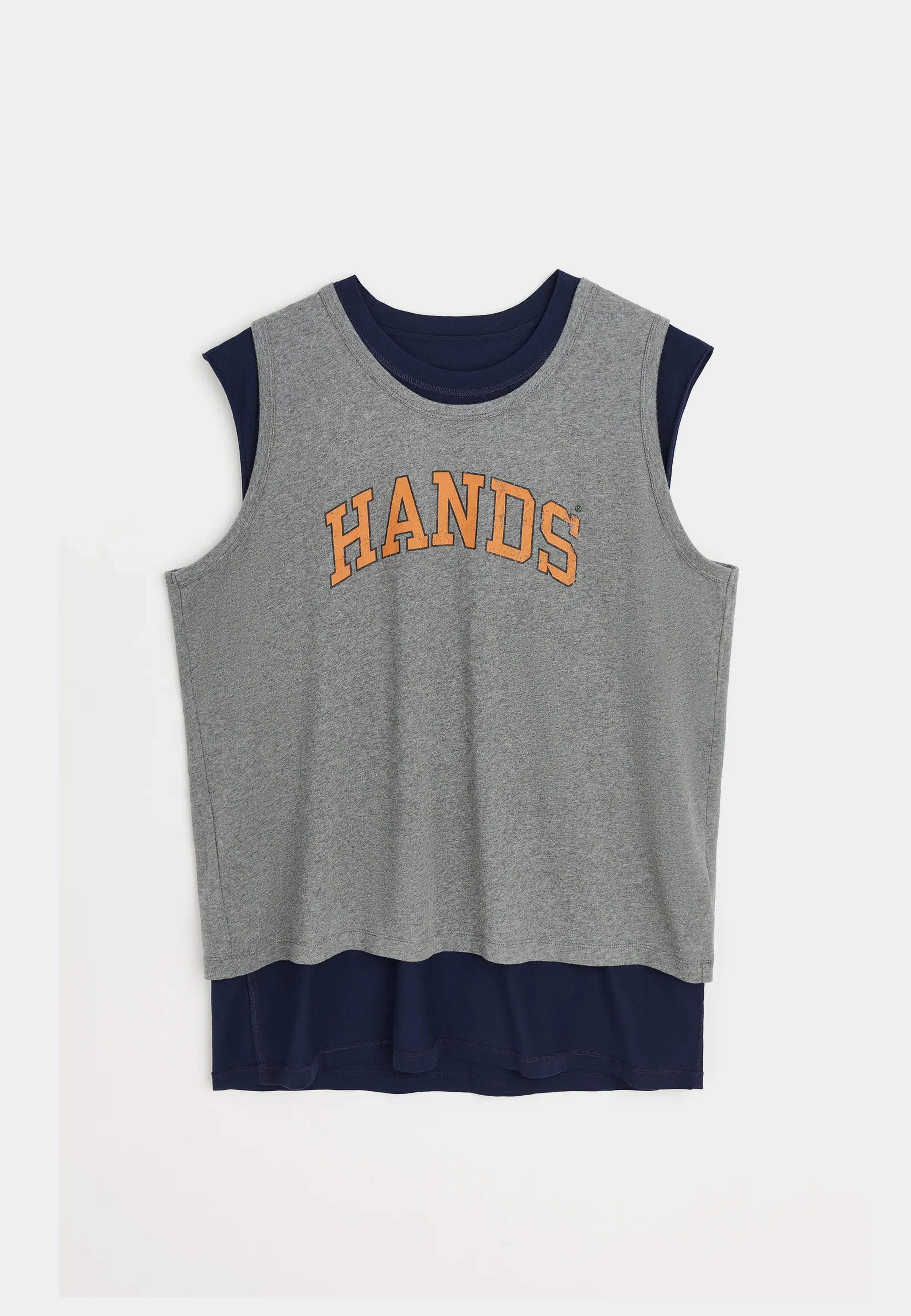 Our Legacy Reversible Gravity Tank,Swing of Pendulum Hands Print Blue
