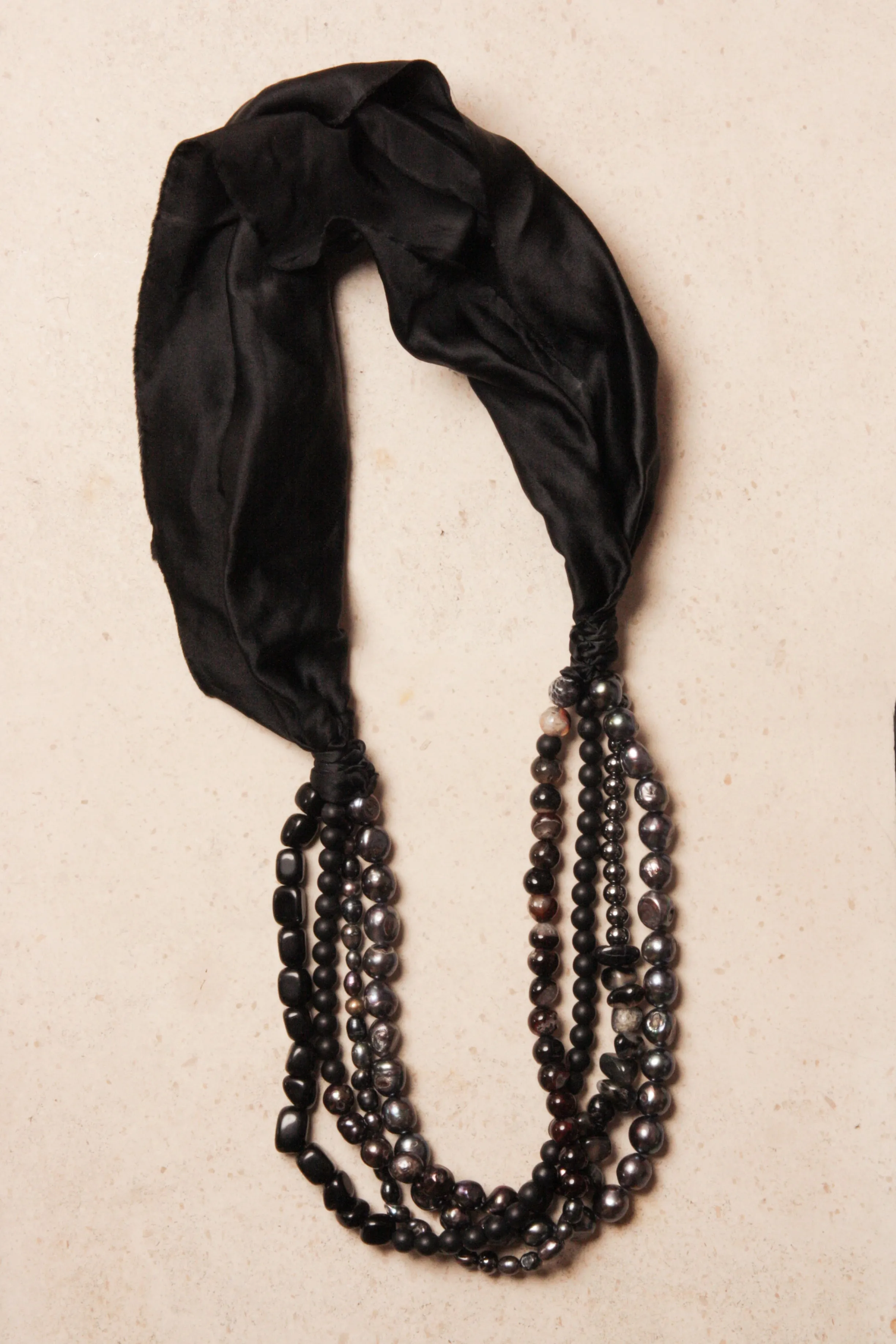 Pearl Onyx Tourmaline Necklace