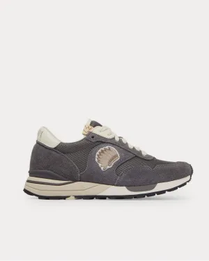 Roland Suede and Mesh  Gray low top sneakers