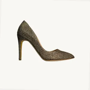 Rupert Sanderson Mallory Pump - Glitter Bronze