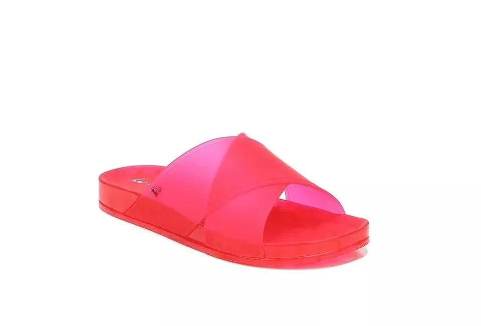Sam Edelman Circus by Sam Edelman Jaylee Criss Cross Banded Jelly Pool Slides 9M