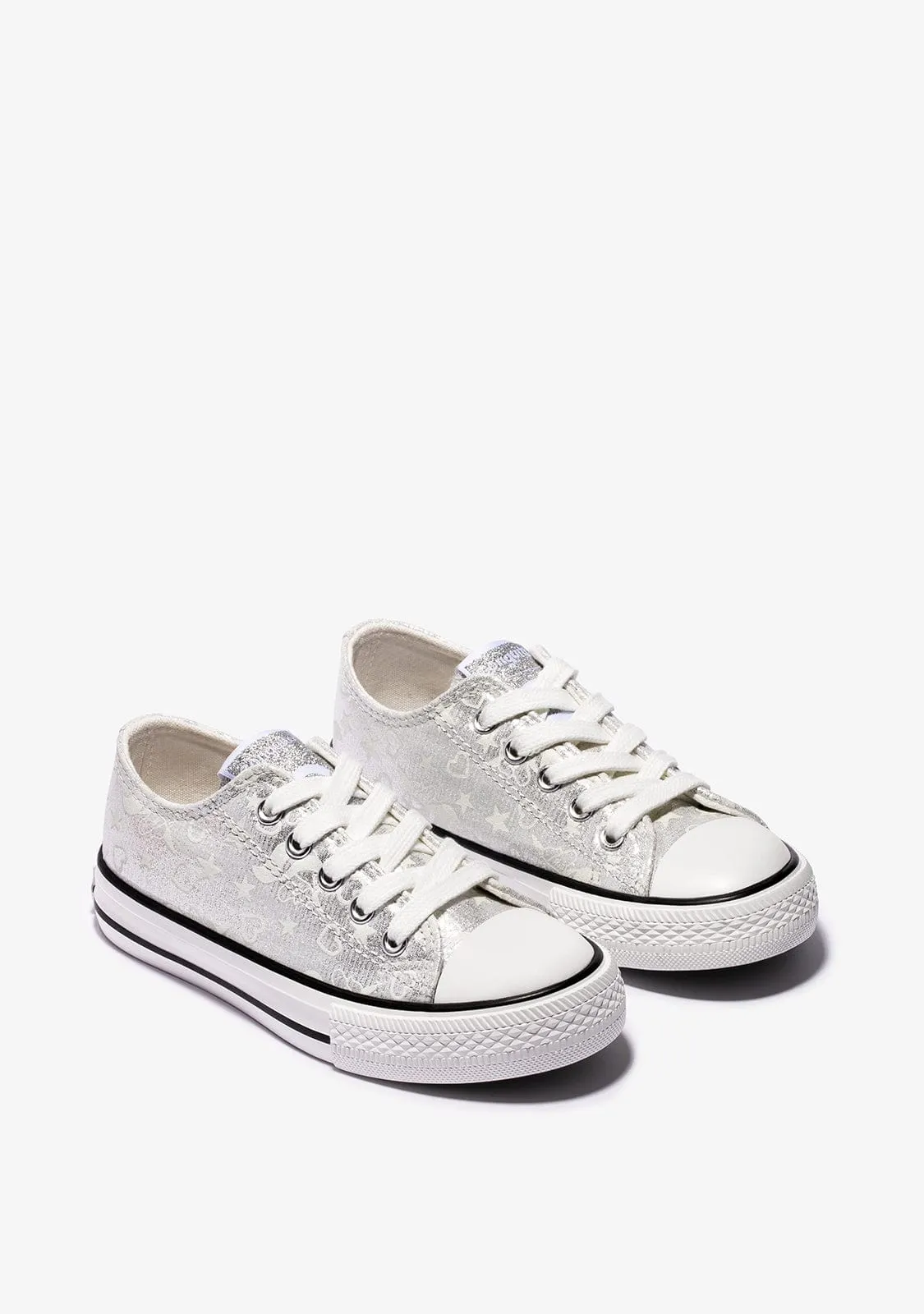Silver Glow in the dark Sneakers