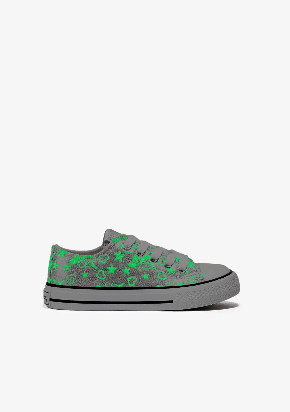 Silver Glow in the dark Sneakers