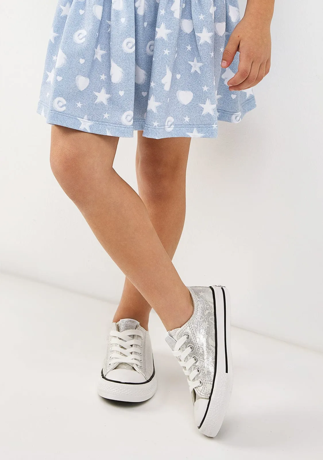 Silver Glow in the dark Sneakers