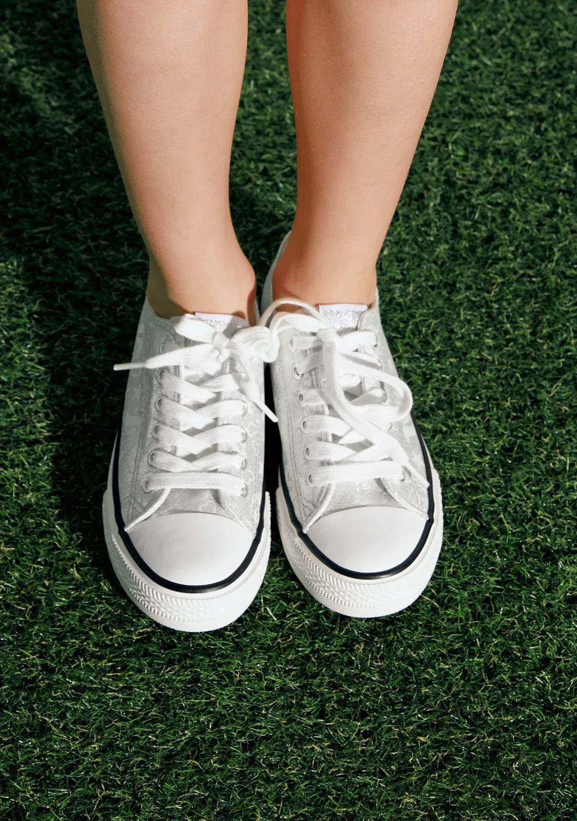 Silver Glow in the dark Sneakers