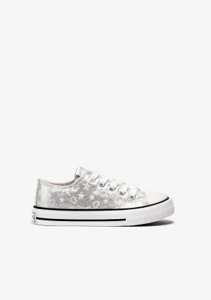 Silver Glow in the dark Sneakers