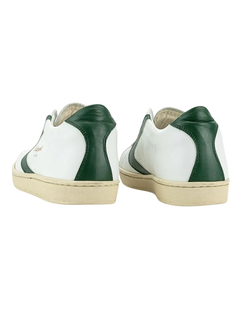 SNEAKERS UOMO IN PELLE "TOURNAMENT CLASSIC" BIANCO VERDE