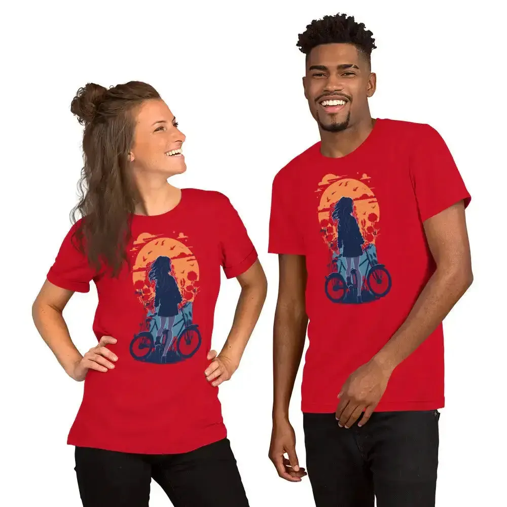 Sunset girl unisex t-shirt