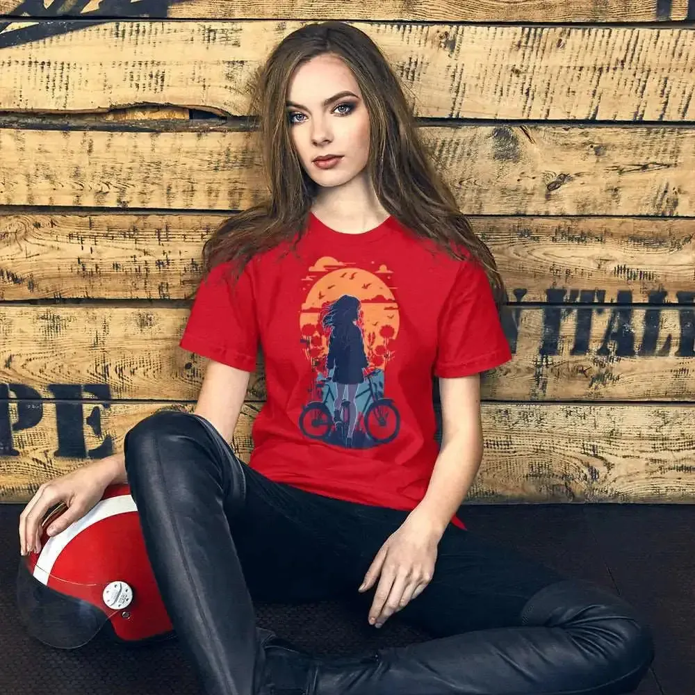 Sunset girl unisex t-shirt
