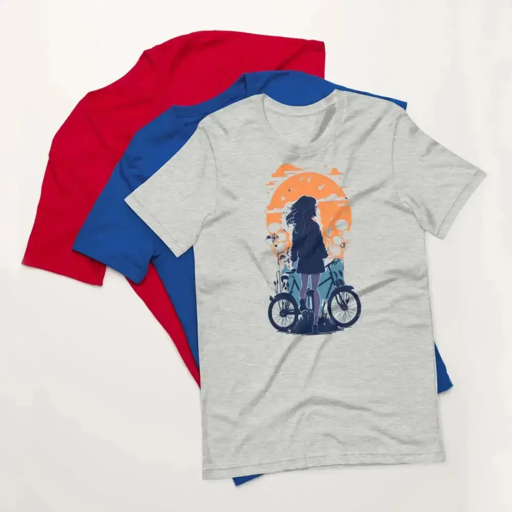 Sunset girl unisex t-shirt