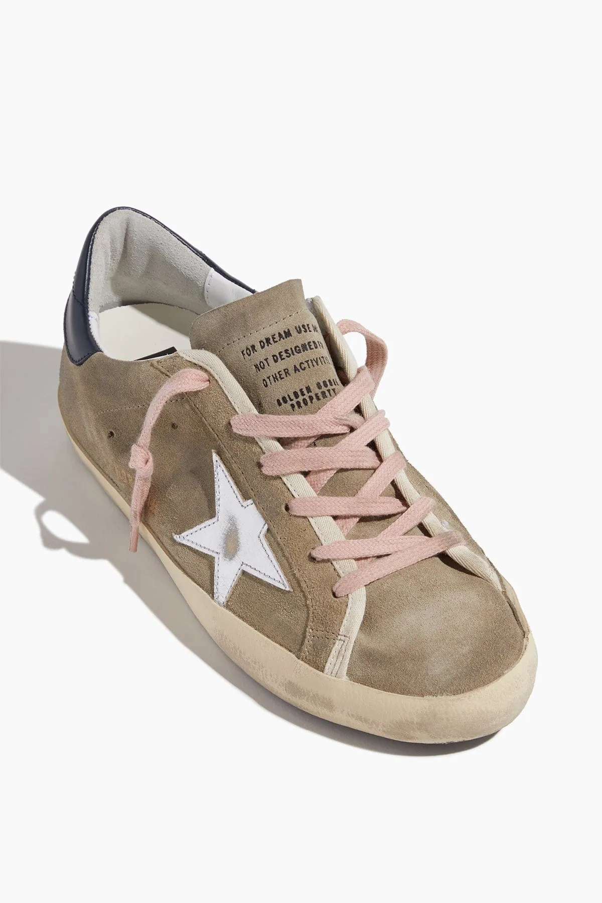 Superstar Sneaker in Taupe/Silver/Dark Blue