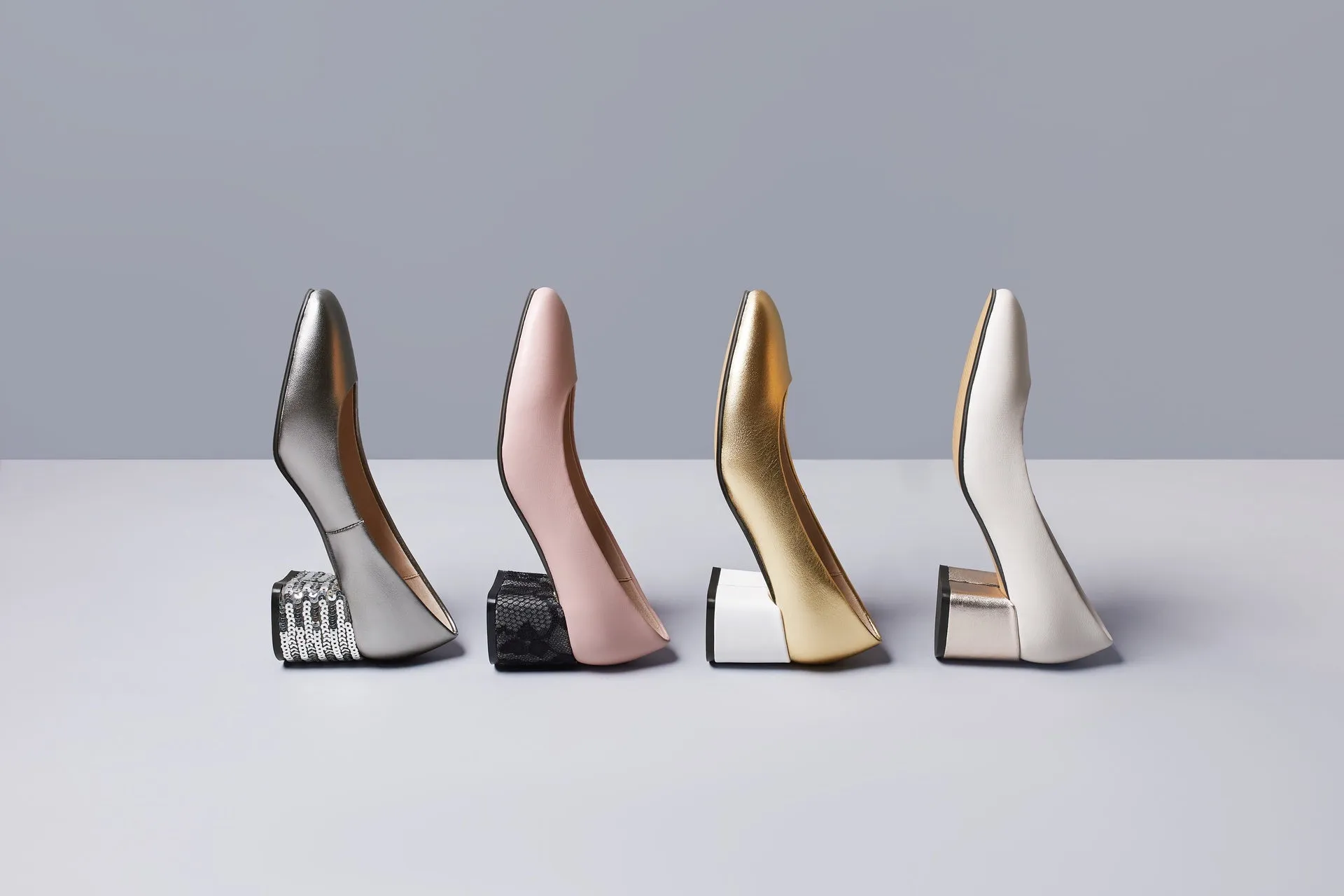 SWEET PEA Pink Leather Pumps