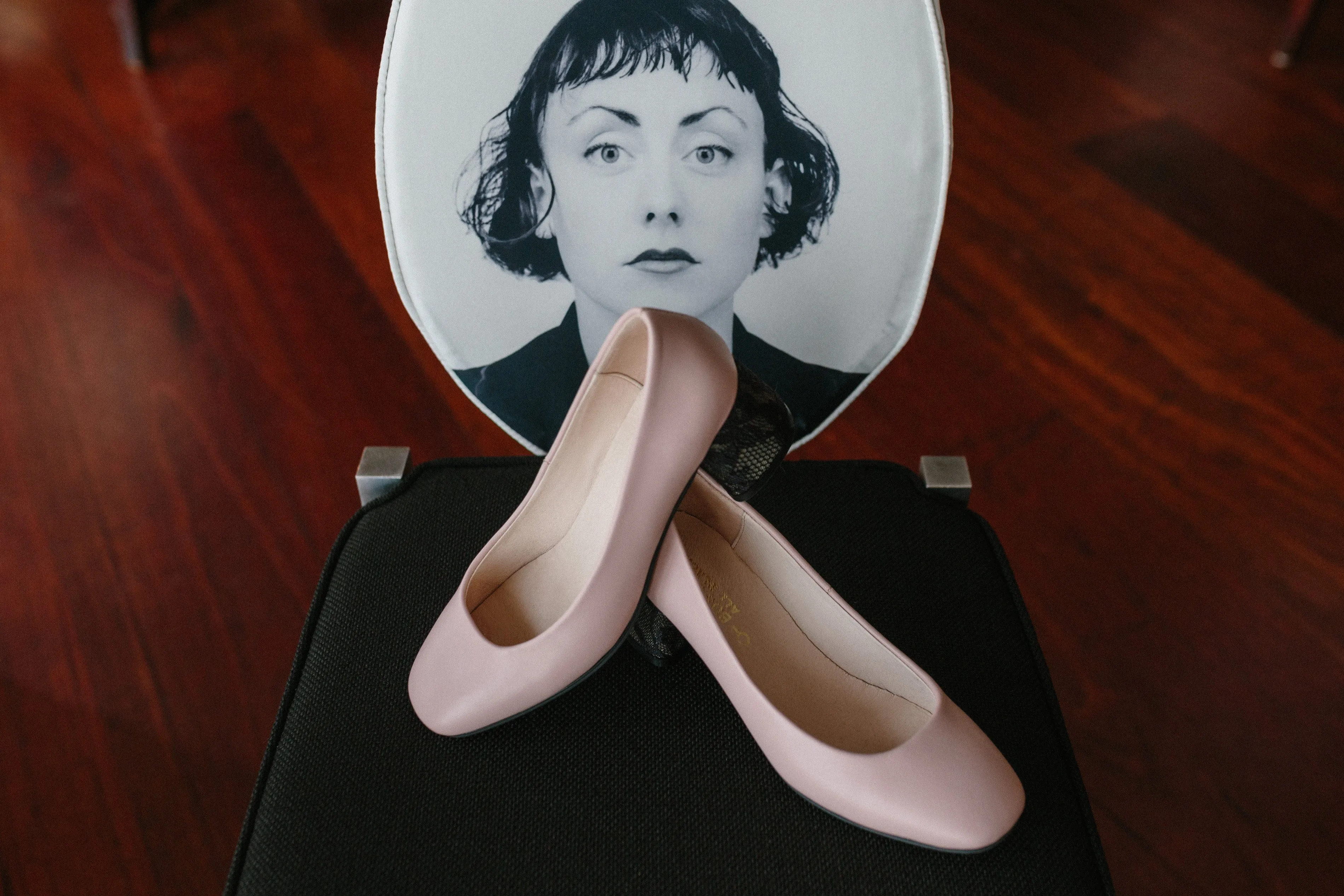 SWEET PEA Pink Leather Pumps
