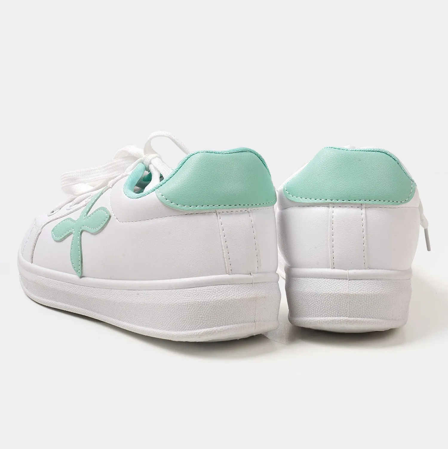 Teens Girls Sneakers W30 - White/Green