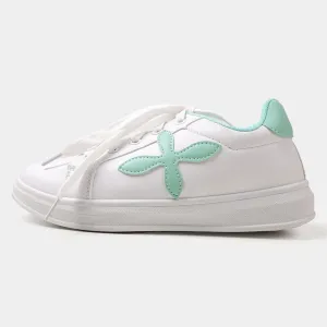 Teens Girls Sneakers W30 - White/Green