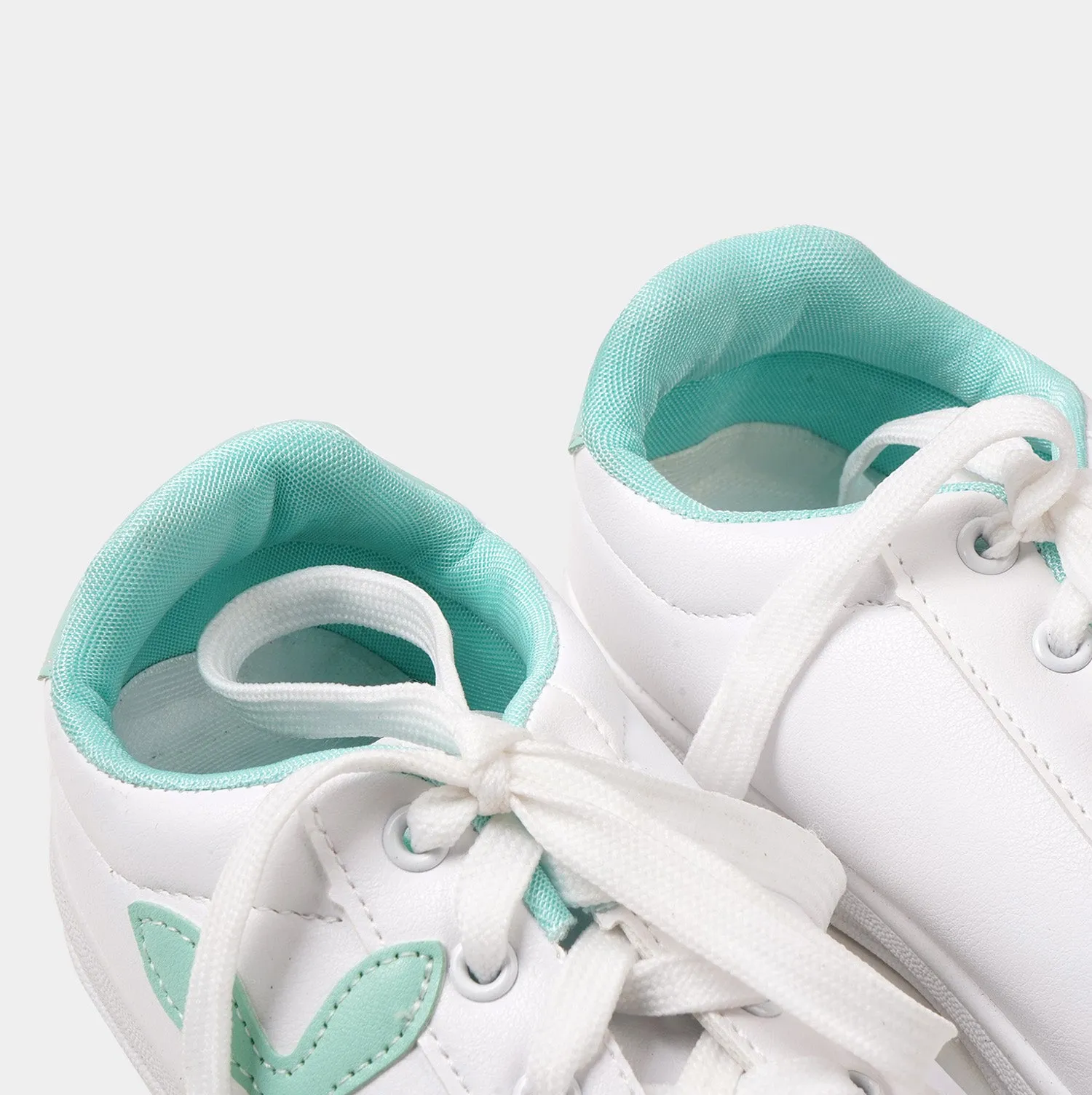 Teens Girls Sneakers W30 - White/Green