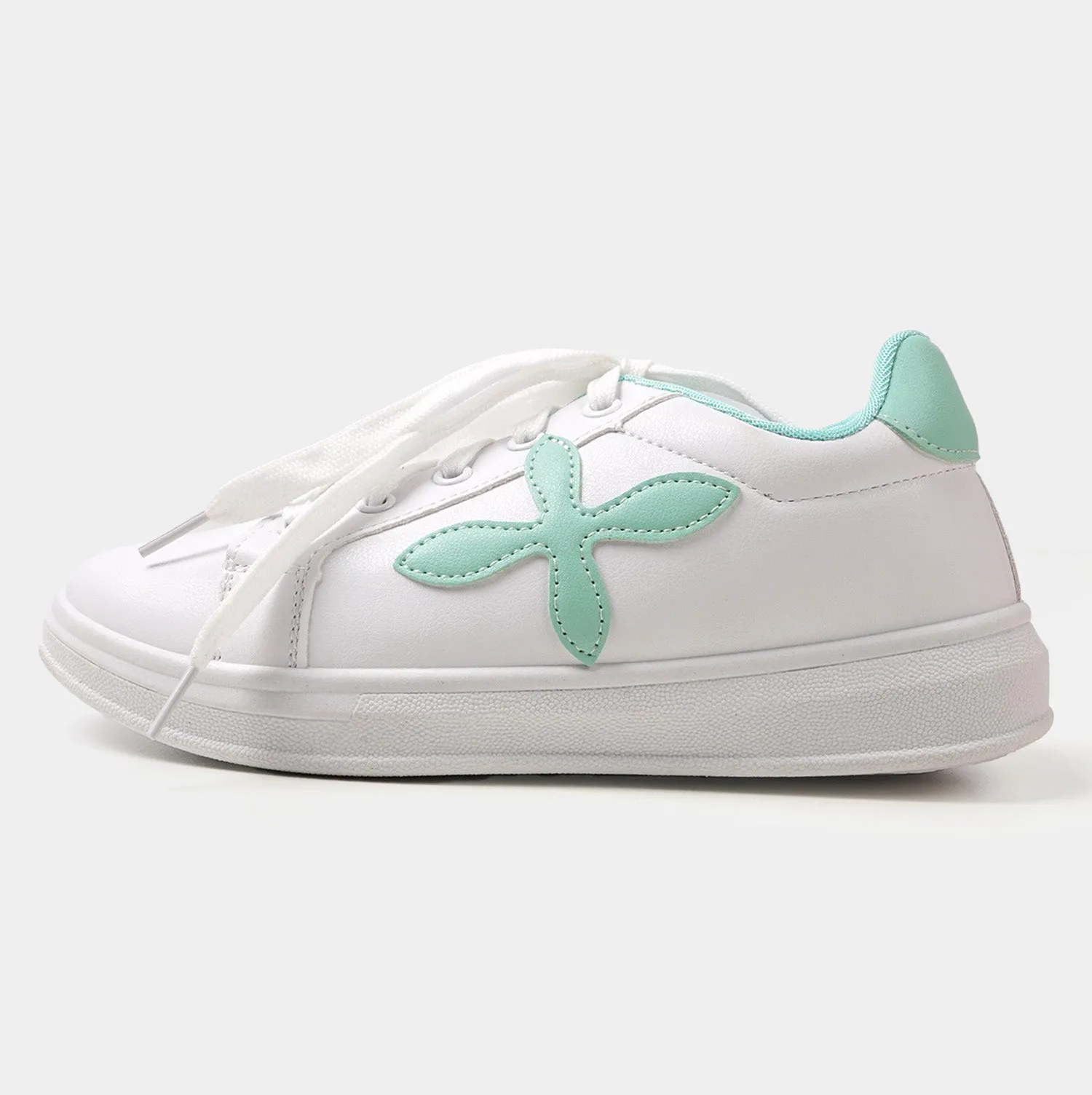 Teens Girls Sneakers W30 - White/Green