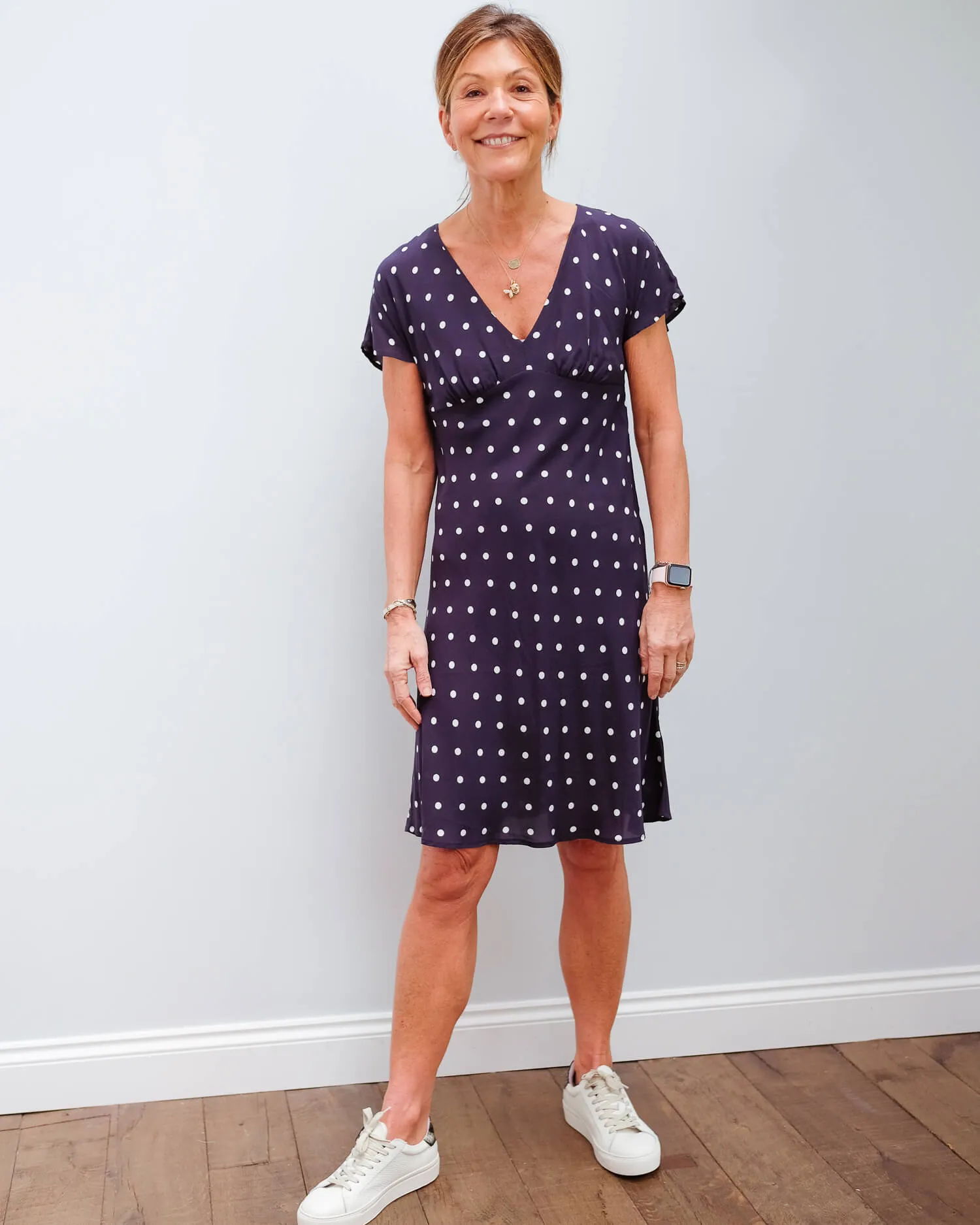 V Juna dress in polka dot