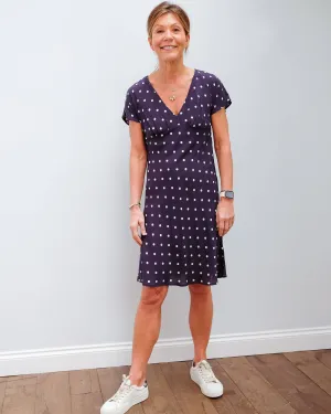 V Juna dress in polka dot
