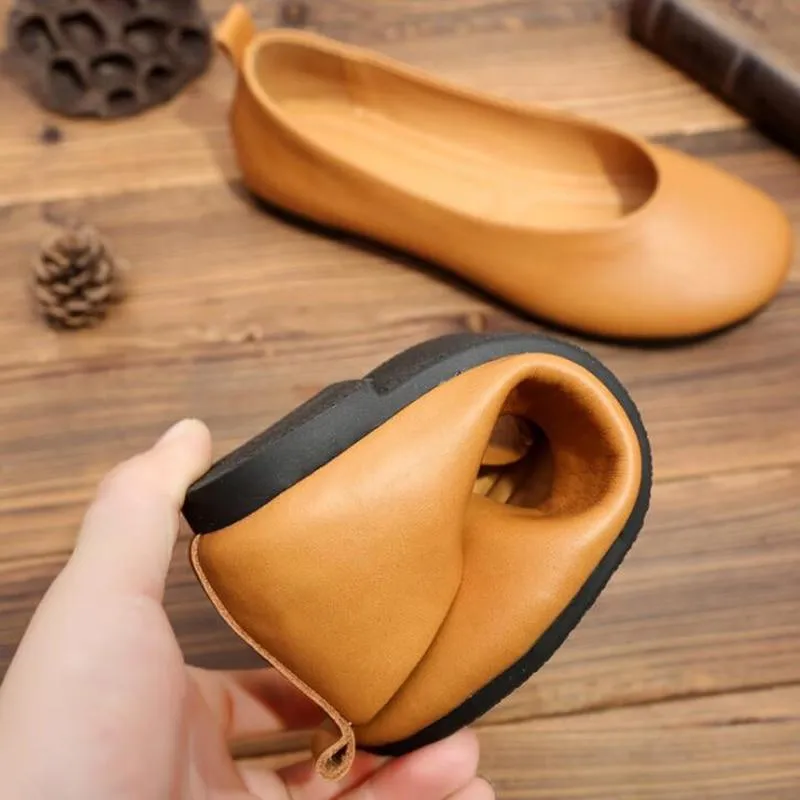 Women Real Leather Shoes Moccasins Mother Loafers