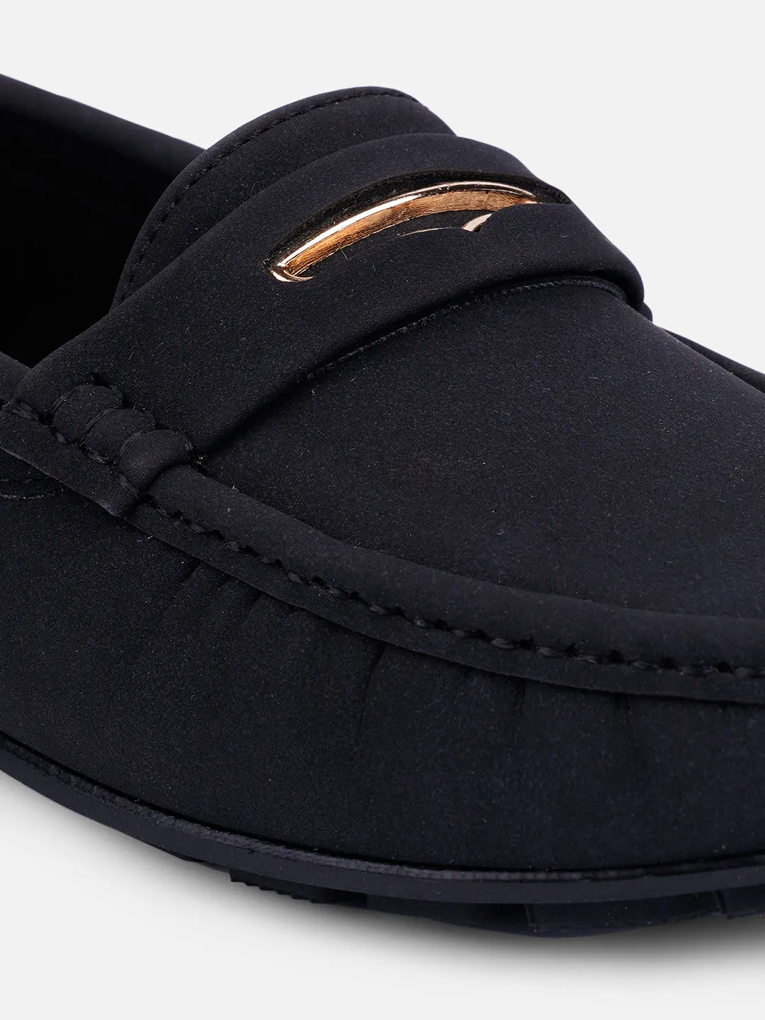 Women's Black Soft & Premium Loafers (IU2002)