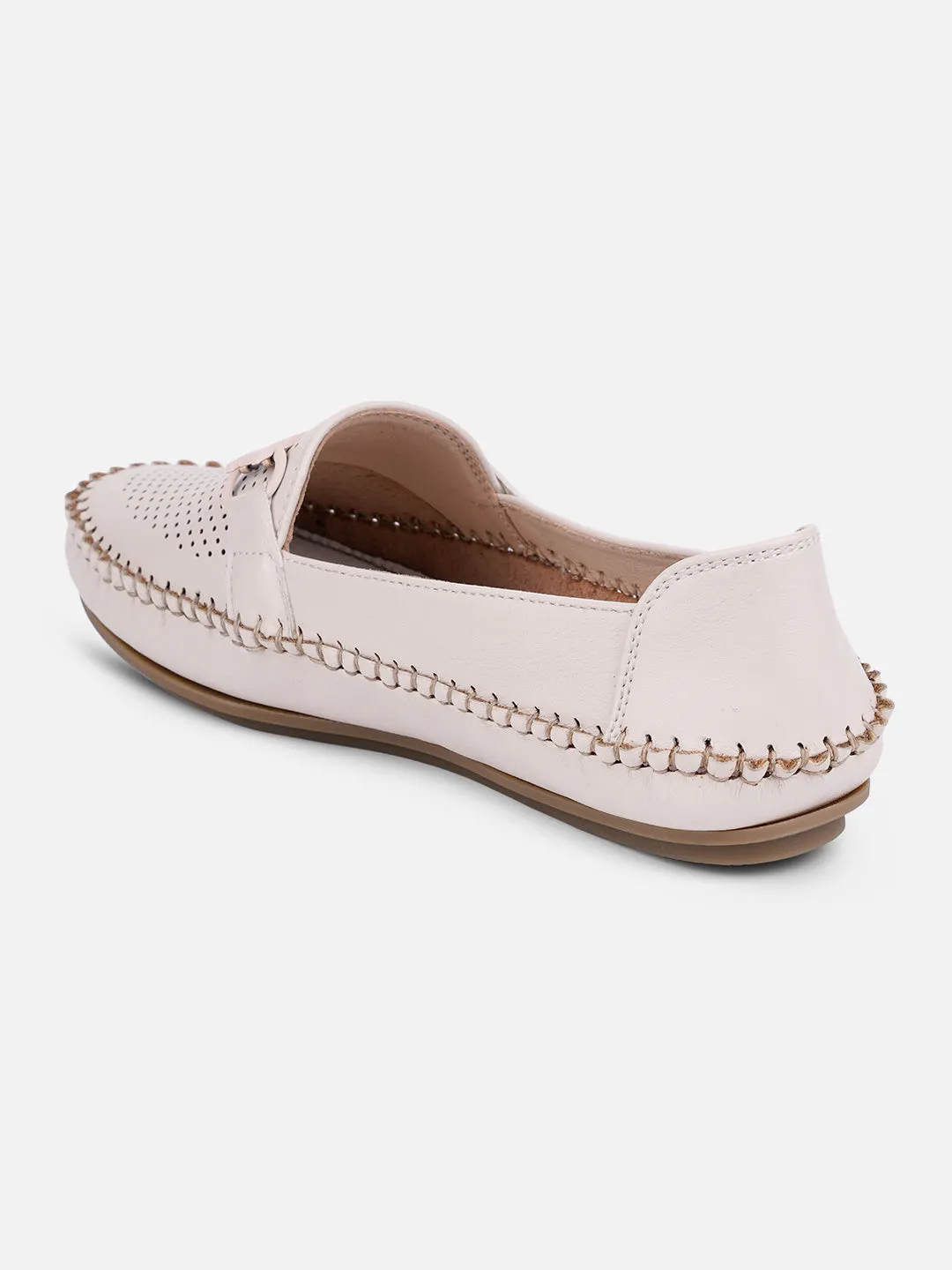 Women's Cream Soft & Flexy Loafers (IU2003)